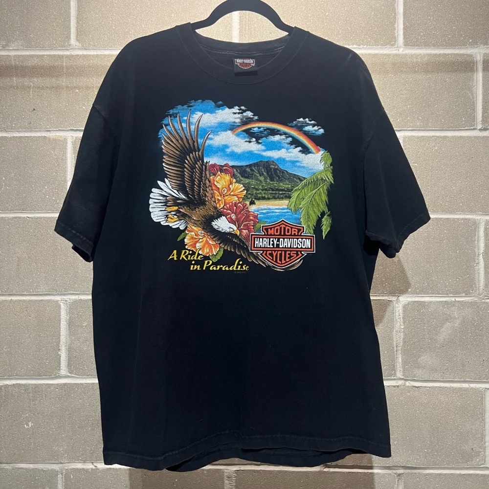 Y2K Harley Davidson Maui, Hawaii Graphic Tee